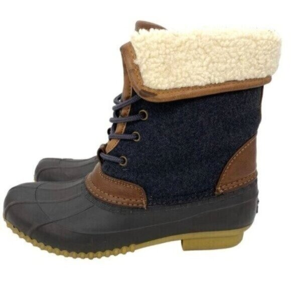 Tommy Hilfiger Twrilina Faux Shearling Lined Womens Duck Boots - Picture 4 of 9